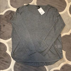 H&M charcoal long sleeve shirt